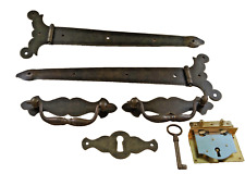 Truhenbeschläge, Oberfläche Messing-Antik, 6 teilig