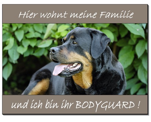 Rottweiler-Hund-Alu-Schild-3