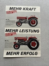 Original Prospekt Massey Ferguson Traktor Schlepper Ferguson System 70 Schlüter