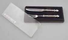 Luxus Konfekt Besteck Messer Gabel Christoph Widmann Classique 835er Silber (73)