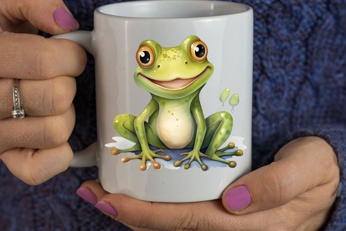 Niedliche frosch tasse - frosch,