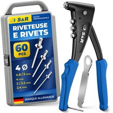 Nietzange Manuelles Nietset mit 60 Blindnieten Stahl Alu ...