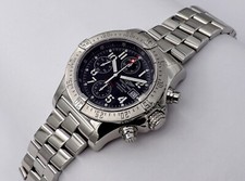 BREITLING AVENGER SKYLAND CHRONO CHRONOMETER EDELSTAHL REF. A13380 PAPIERE/BOX