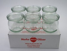 6 Weck Einkochgläser