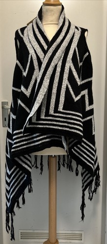 Damen wende poncho farbe - wende,