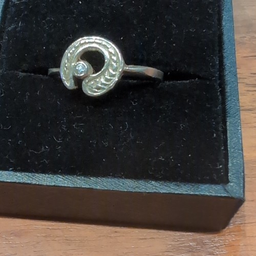 Silberring mit echten diamant - mit,