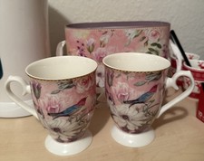 Blumen Vogel Becher Box