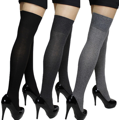 Damen overknee strümpfe - 3x,