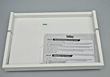 SoBuy Klemmregal fürs Bett mit Kabelführung NKD01-W 36x25x9cm Weiß NEU