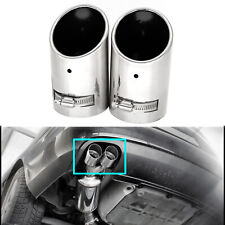 52-57mm Universal Auto Auspuff Blende Endrohr Endstücke Auspuffblende Edelstahl