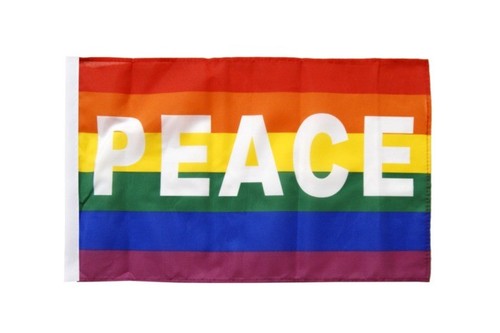 Regenbogen mit peace - regenbogen,