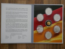 Gedenkmünzensatz 2010 - 6 x 10 Euro Silber plus Goldausgabe im MDM-Folder