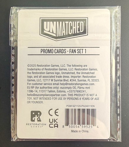Unmatched promo pack - unmatched,