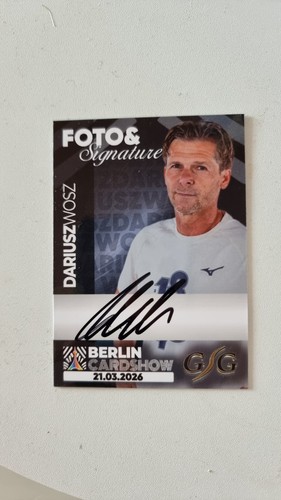 Dariusz wosz autogramm karte - wosz,