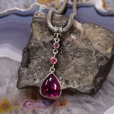 Turmalin Anhänger, 925er Silber, Edelsteinanhänger (15240), Edelsteinschmuck