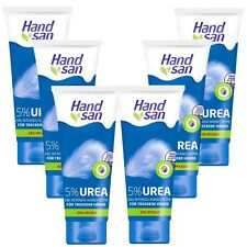 Handsan Handcreme 5% Urea 24h 6x 75ml Intensiv Nagelpflege für trockene Hände