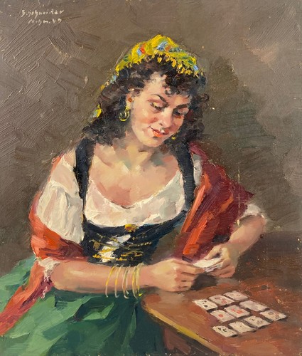 ölbild brigitte - Ölbild,
