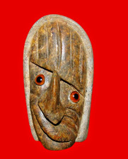 Steinfigur gesicht skulptur - steinfigur,
