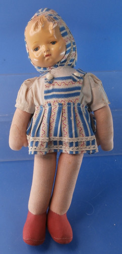 Alte stoffpuppe mit - alte,