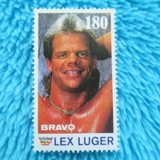 LEX LUGER Briefmarke Stamp BRAVO WWF WRESTLING