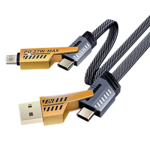 65w schnellladekabel 4in1 usb - schnellladekabel,