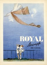 Damenstrümpfe Royal XL Reklame Schweiz 1950 Nylons Ruckstuhl Wil CH Werbung