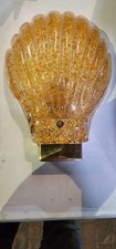 Wandlampe Glas mit Goldflitter
