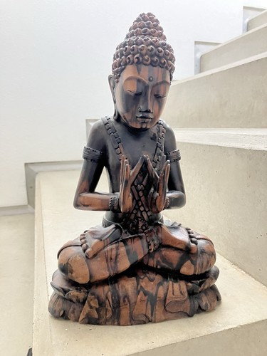 Handgeschnitzte buddha statue - handgeschnitzte,