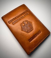 Echt leder passport - passport, hülle
