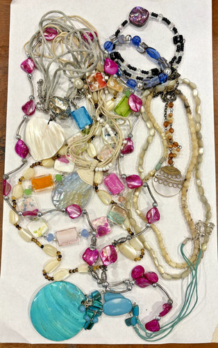 Mixed jewelry lot mop weiß - jewelry,