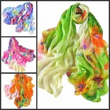 Xxl damen chiffon - chiffon, seidentuch