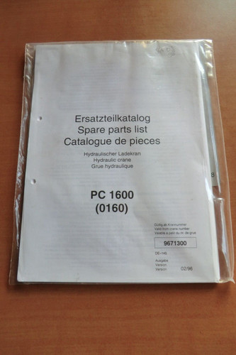 Ersatzteilliste palfinger - palfinger, pk