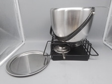 Spring Rechaud Topf für Feuerzangenbowle mit Stövchen und Brenner,Edelstahl