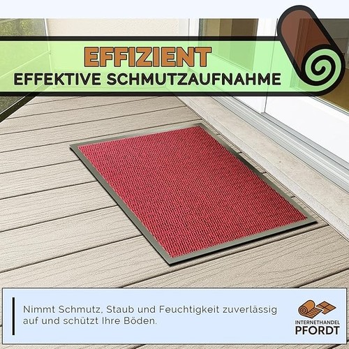 Schmutzfangmatte mit gummirand - schmutzfangmatte,