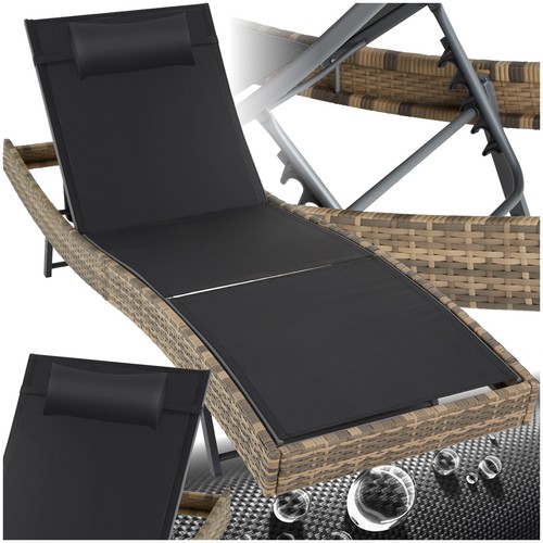 Polyrattan sonnenliege - polyrattan,