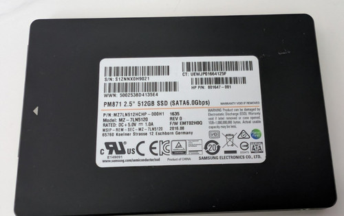 Samsung pm871 512gb - 512gb, ssd