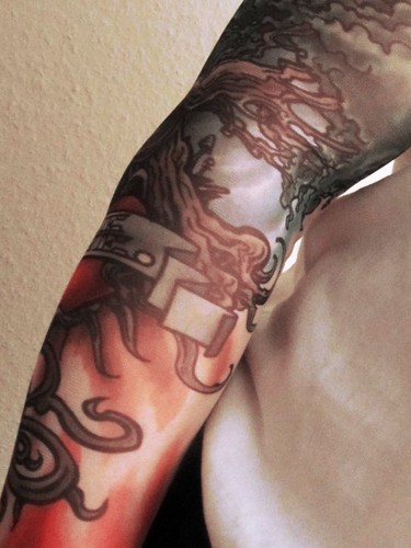 Bacardi oakheart tattoo arm - oakheart,