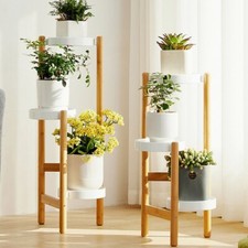 Blumentreppe Holz Weiß