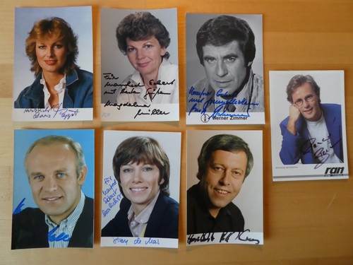 Autogramme autogrammkarten - autogrammkarten, tv