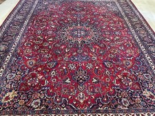 Klassische Perserteppich Top Qualität Handgeknüpft Rot 387x300