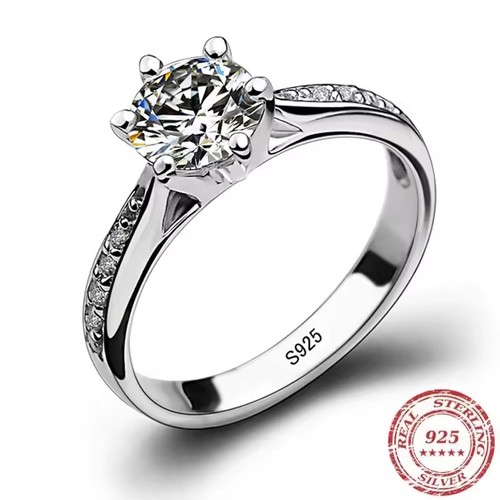 Ring silber 925 fein strahlend - ring,