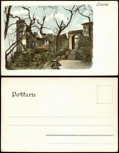 Ansichtskarte leisnig partie - ansichtskarte,