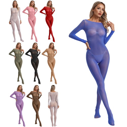 Transparent nylon body damen - body,