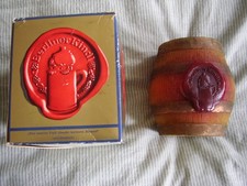 Kerze Berliner Kindl Fass mit