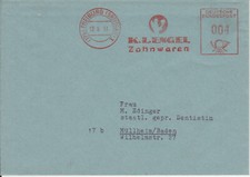 Firmenbrief mit Freistempel /