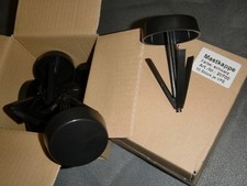 10 Stück Universal Mastkappe 32-60mm Abdeckung / Deckel / Rohrkappe schwarz