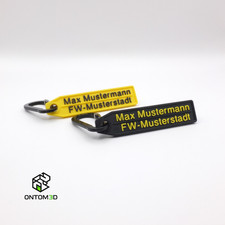 Feuerwehr Namensschild personalisiert | ASA, UV-beständig, wetterfest, robust