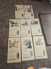 8 Werbeblätter/OVERSTOLZ VOM RHEIN Cigaretten Leichtbekömmlich/Quick 1957- Orig.