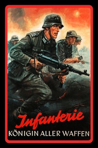 Blechschild 20x30cm infanterie - blechschild,