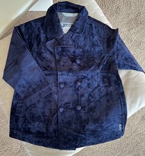 Pampolina GIRLS, Jacke, Mantel, Blauer Samt, Gr. 116 (fällt groß aus), NEUw. TOP